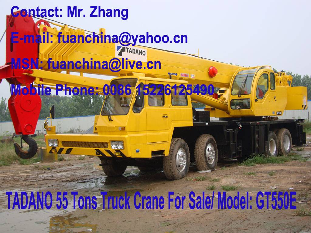 Tadano Gt E T Truck Crane Mobile Crane Jiashi Used Engineering