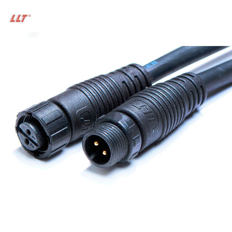 LLT Electric Plug 2 3 4 5 6 7 8 Pin M12 Waterproof Cable Connector For