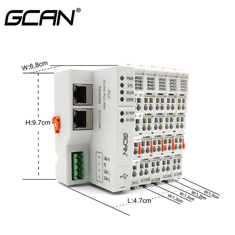 Gcan New Original Gcan Micro Plc With Software Ethernet Connected With