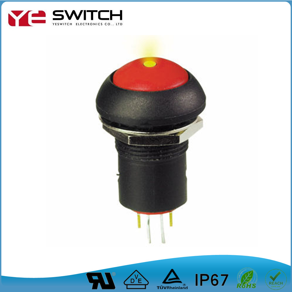 IP67 Waterproof LED Illuminated Push Button Switch Yeswitch