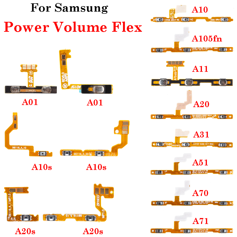 Volume Power Switch On Off Button Key Flex Cable For Samsung Galaxy A