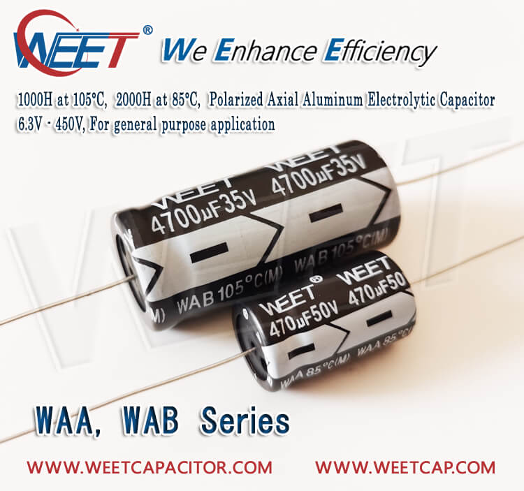 WEET Axial Polarized Aluminum Electrolytic Capacitors WEE Technology