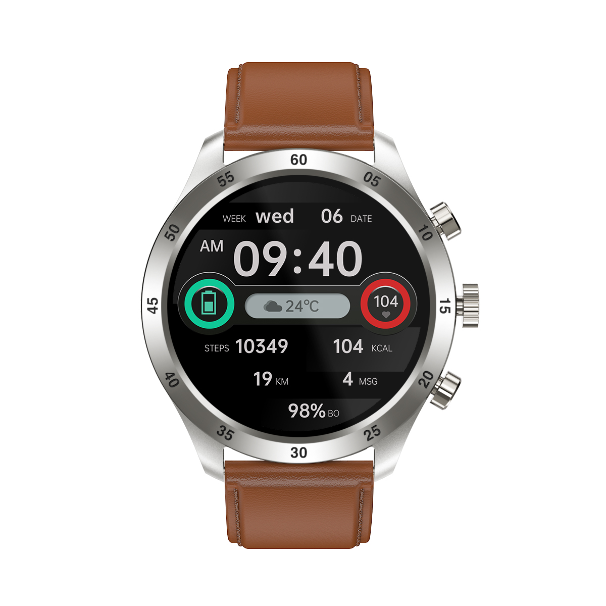 New Inch Round Screen I Hw Smart Watch Bt Call Reloj Ip