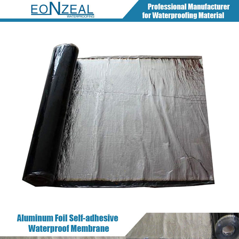 Self Adhesive Bitumen Waterproof Membrane With Aluminum Film Eonzeal