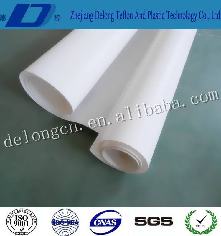 100 Virgin White Ptfe Skived Sheet Zhejiang Delong Teflon And