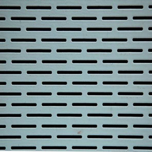 Metal strip with holes