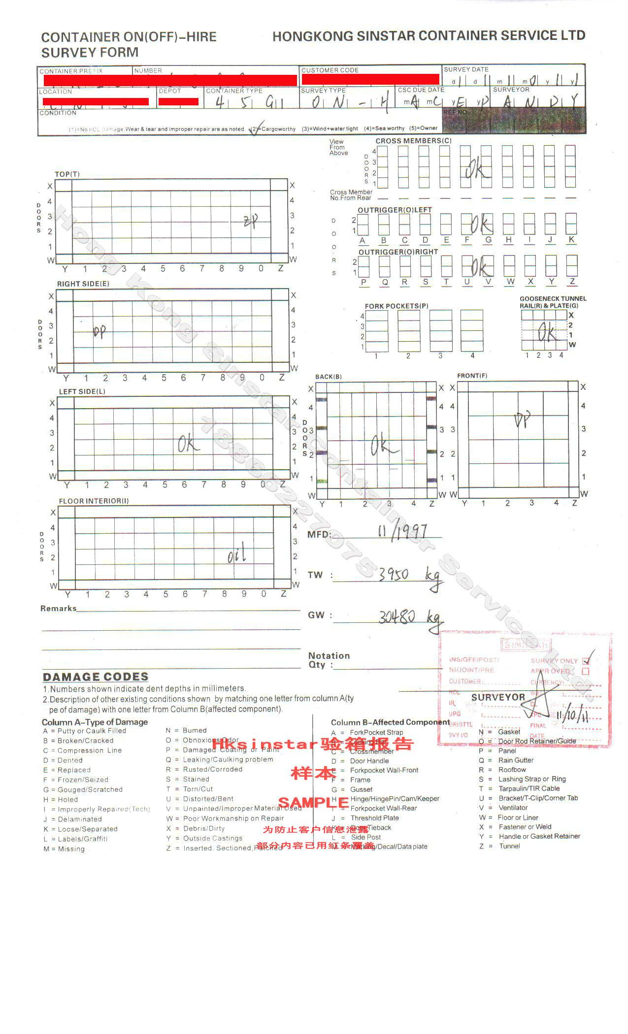 Survey Services, Container Survey, Container Inspection, Reefer Survey ...