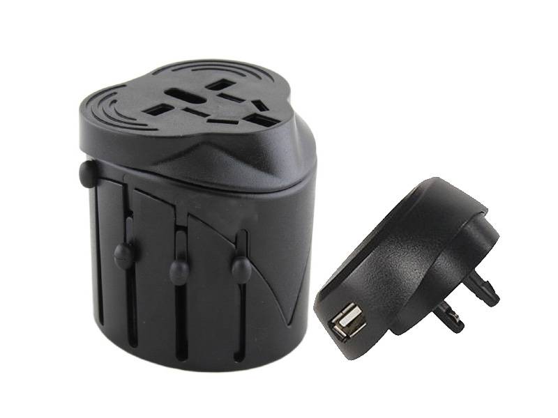 swiss travel adapter with usb charger