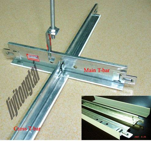 Suspended Ceiling T Grid For False Ceiling Use With Gypsemboard