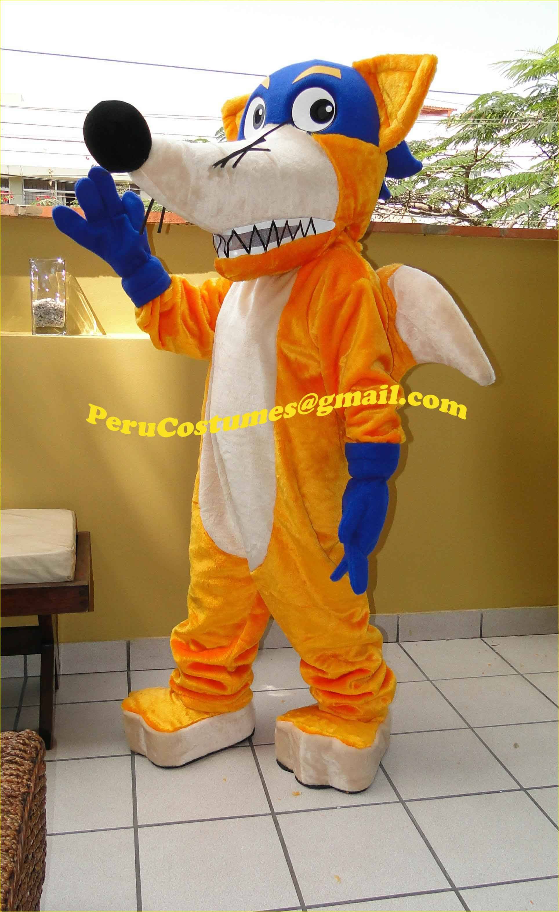 SWIPER Foxy Costume Mascot Character Adult Costume mascot, made with hight ...