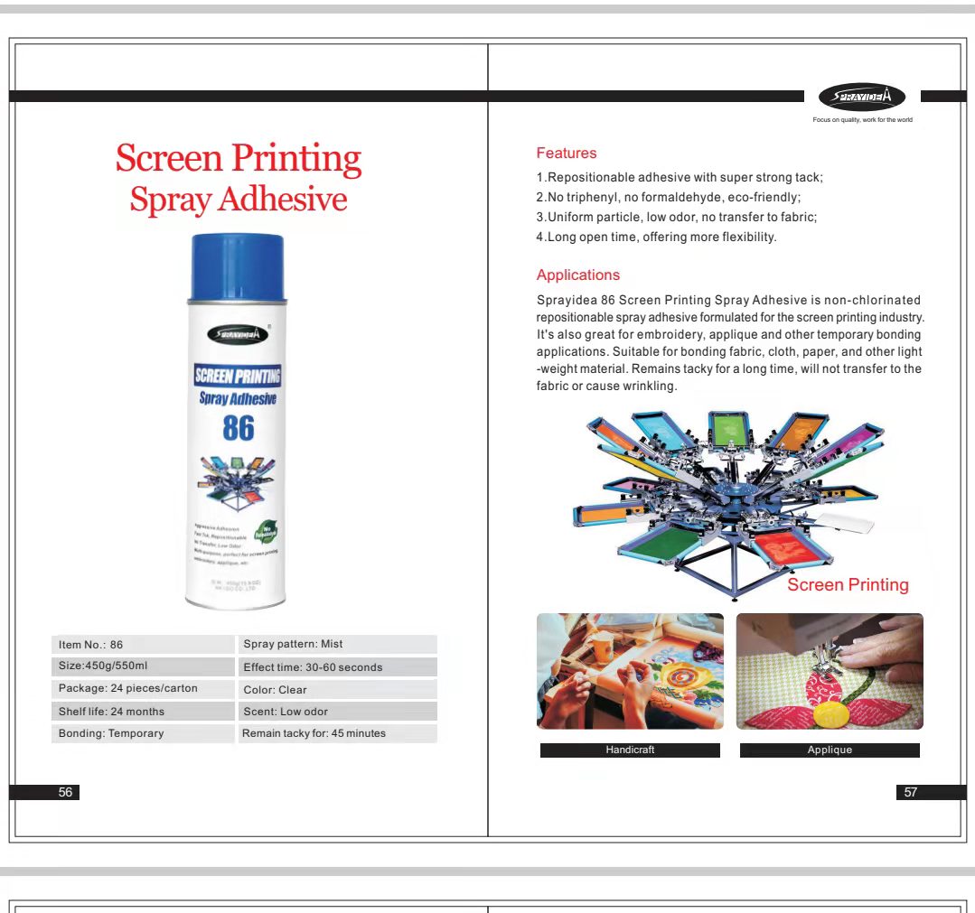 Screen Printing Spray Adhesive - Dongguan Dayang Aerosol Chemical ...