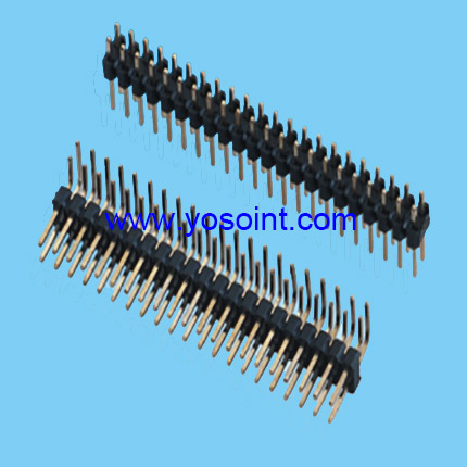 2.2mm Pitch Pin Header Double Row Straight Solder Right Angle