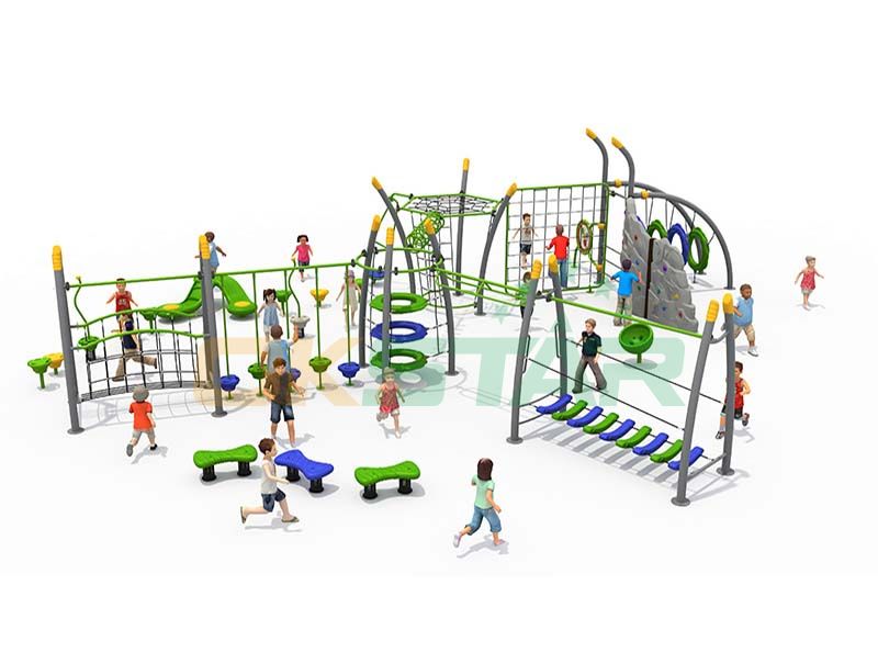 Large Multifunctional Climbing Outdoor Gym Slide Outdoor Playground ...