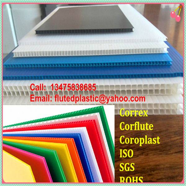 Pp Corrugated Plastic Correx Sheets For Floor And Construction