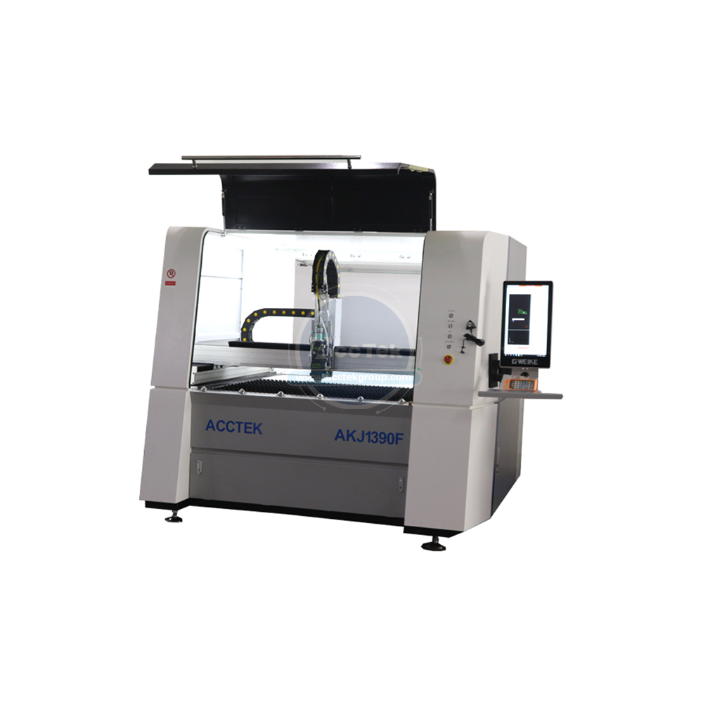 Small Size Precision Metal Steel Laser Cutting Machine Akj1390f - Acctek