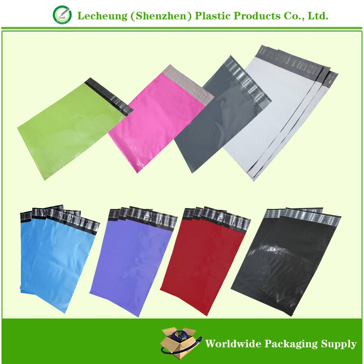 Coloured Polythene Mailing Bags - Lecheung (Shenzhen) Plastic Products ...