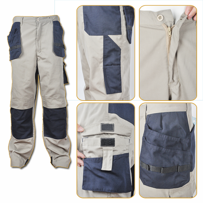 Welding Work Wear Flame Retardant Pants With Knee Pad - Xinke Protective
