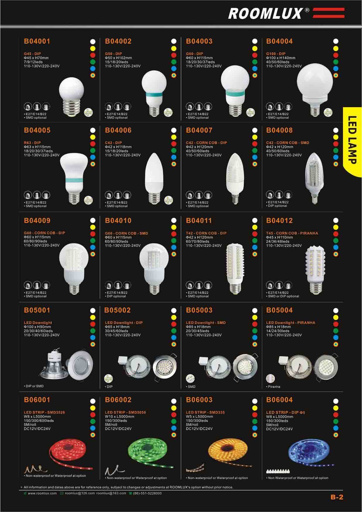 LED LAMP B-2 - ROOMLUX