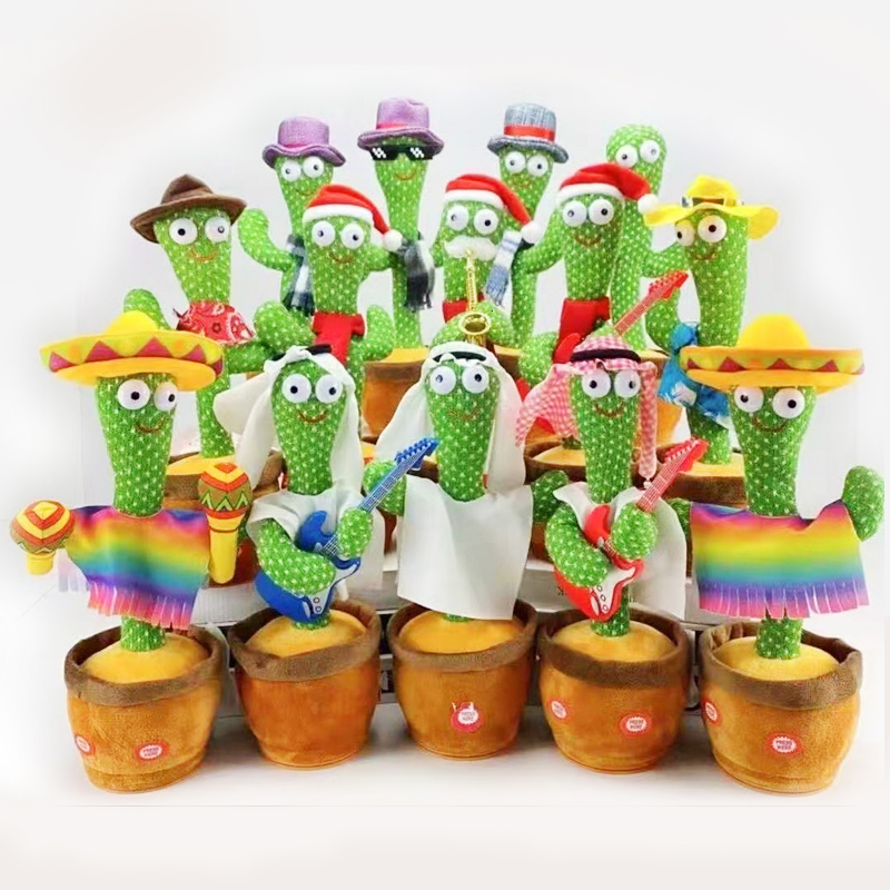 Electronic Toys Dancing Cactus Talking Singing Cactus Repeat Talking   4727351 