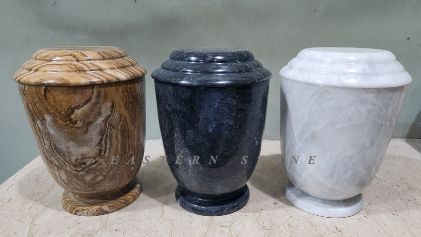 ASH URNS NEW DESIGN ONYX, MARBLE STONE CREMATION URNS, FUNERAL URNS ...