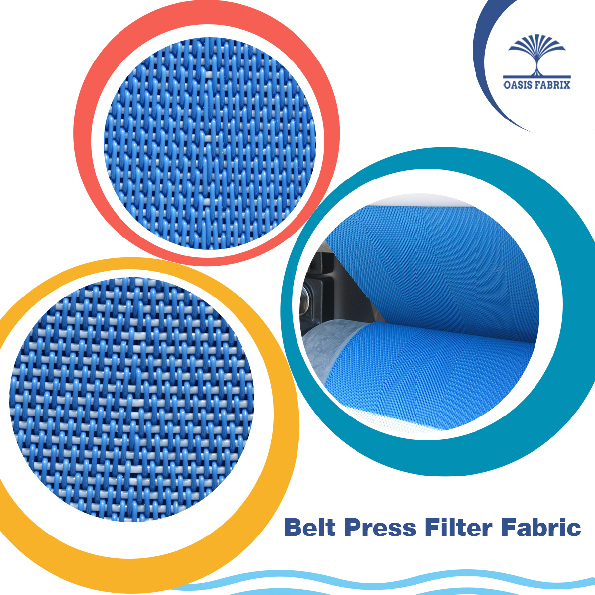 Belt Press Filter Fabrics, Sludge Dewatering Belts - Oasis Fabrix Co ...