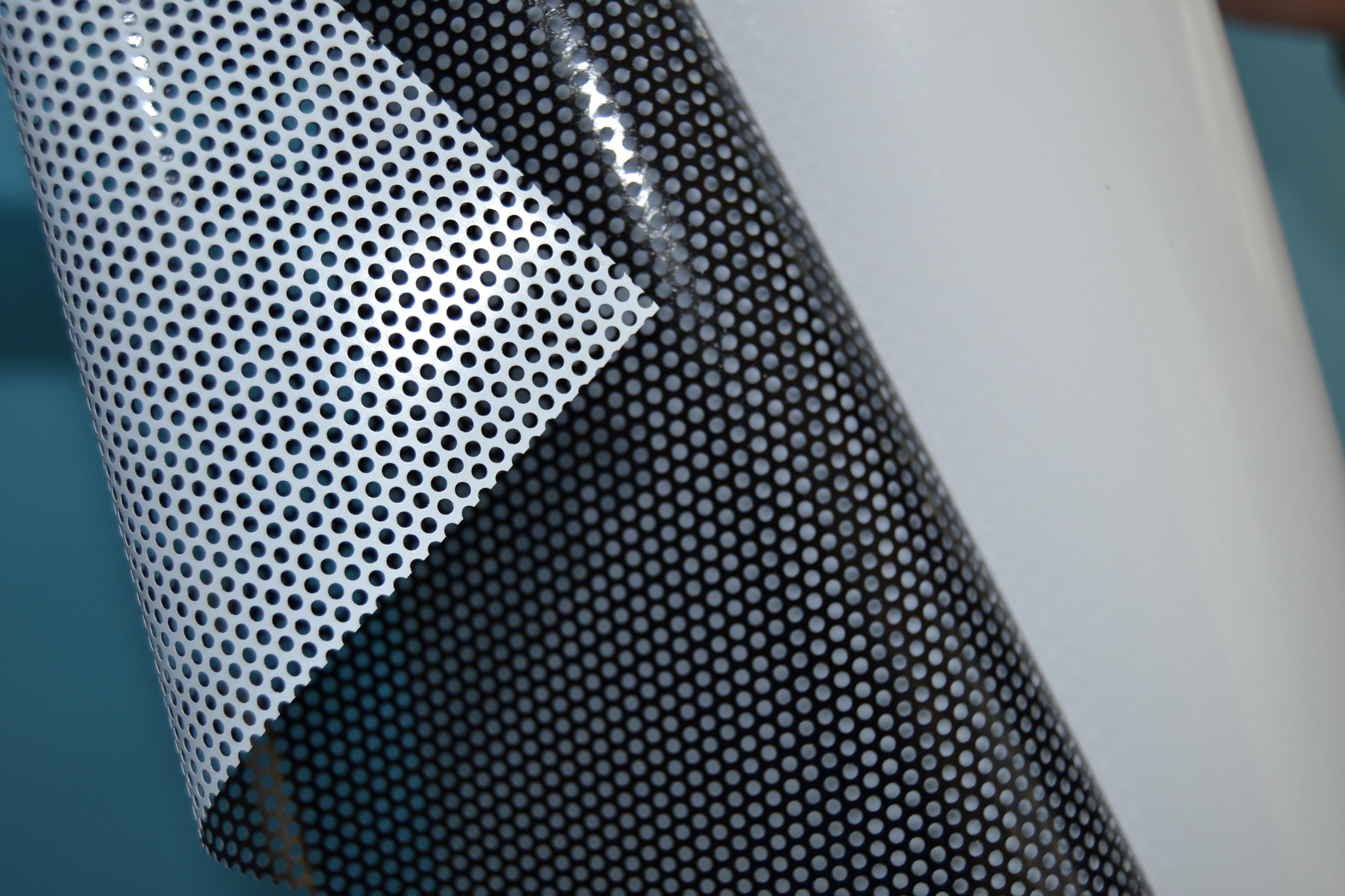 One Way Vision Vinyl / Perforated Self Adhesive Vinyl For Window ...