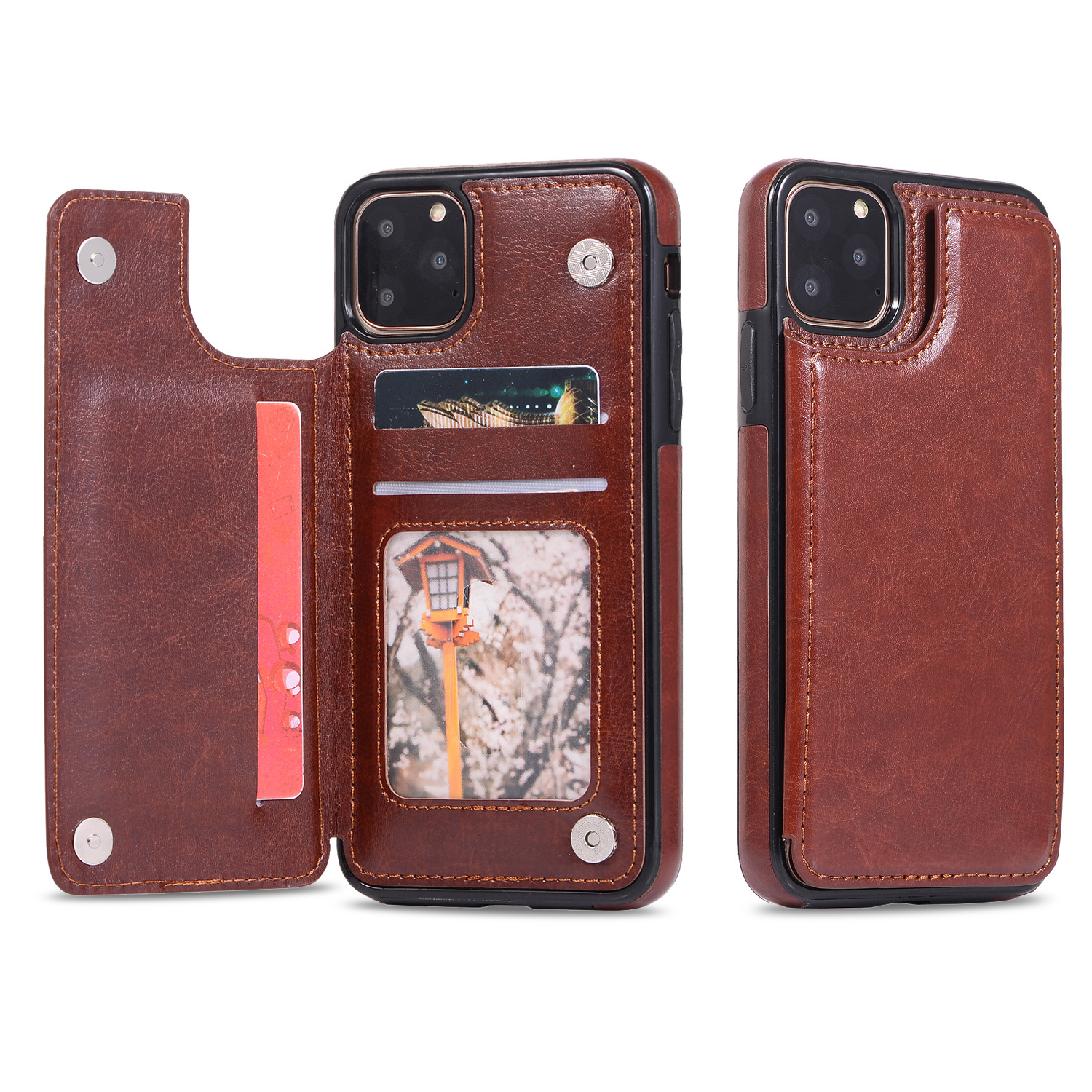 Retro Pu Flip Wallet Leather Case For Iphone 11 Pro Max Multi Card Holders Phone Cases Shenzhen Hona Technology Co Ltd Ecplaza Net