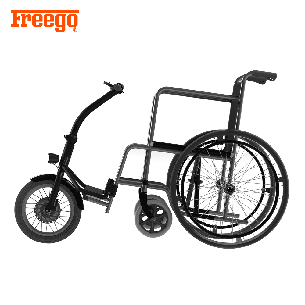 electric attachable handcycle for wheelchair