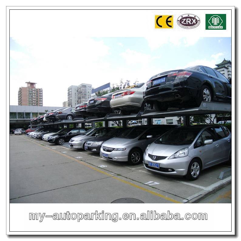 Double parked cars. Double parking. Inside Japanese Vertical car Stacking parking!.