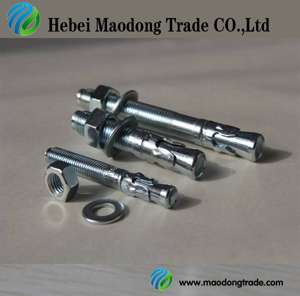 Galvanized M10 Wedge Anchor/through Bolt - Hebei Maodongtrade Co.,ltd ...