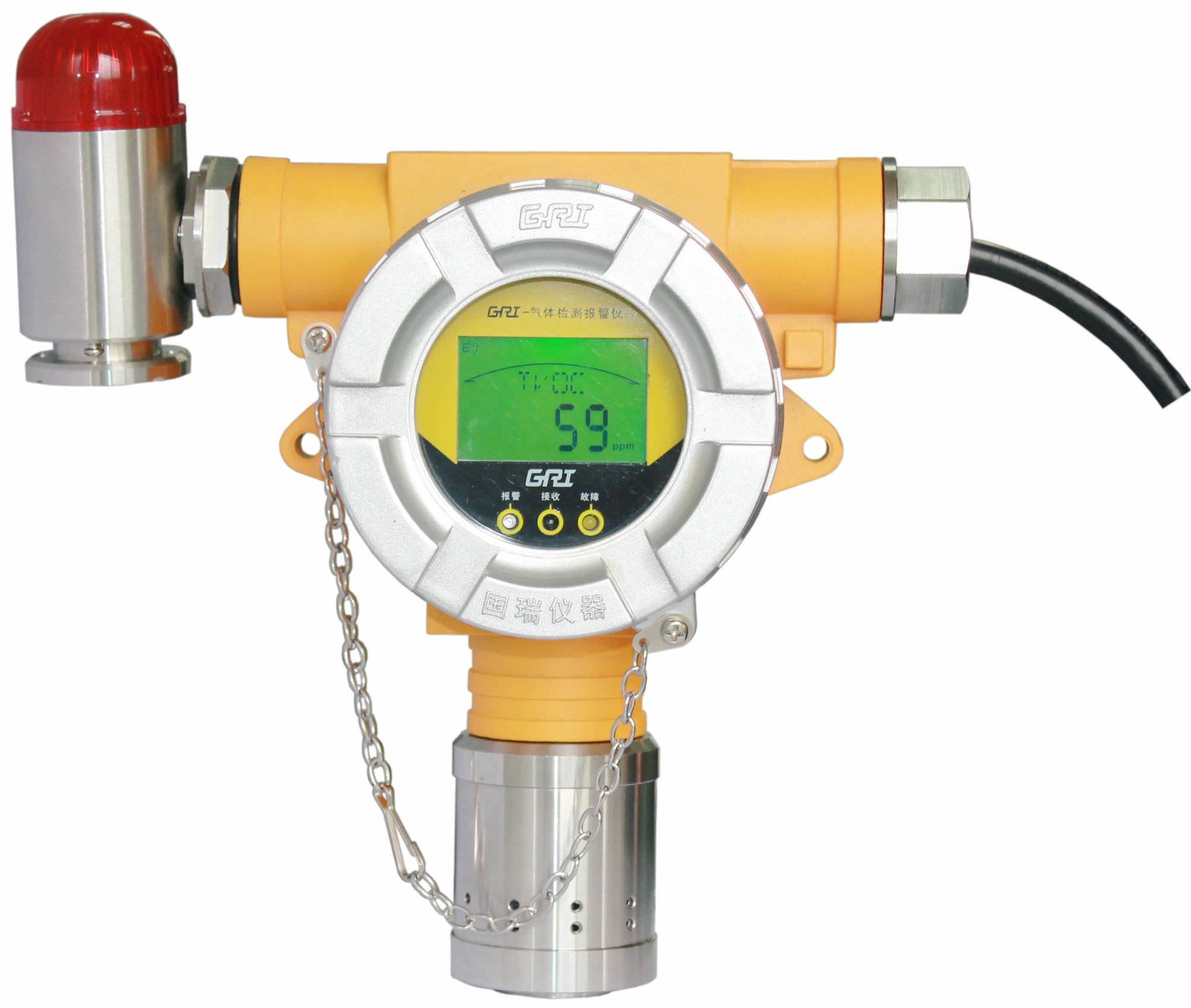 Gri -9106-c-e C2h4 Co Co2 Intelligent Fixed Toxic Gas Detector - Hunan 