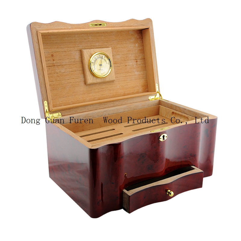 High Quality Customized Wooden Cigar Packaging Box Cigar Cabinet