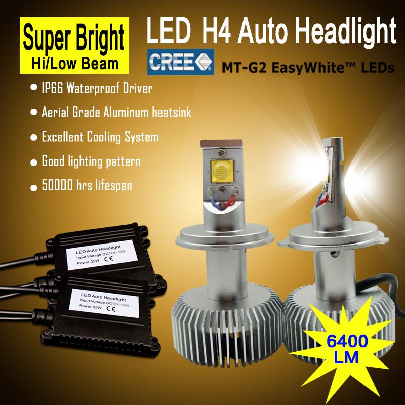 6500k 6400LM Car Lamp H4 Led Lights Front Lighting Zhuhai Zhengyuan