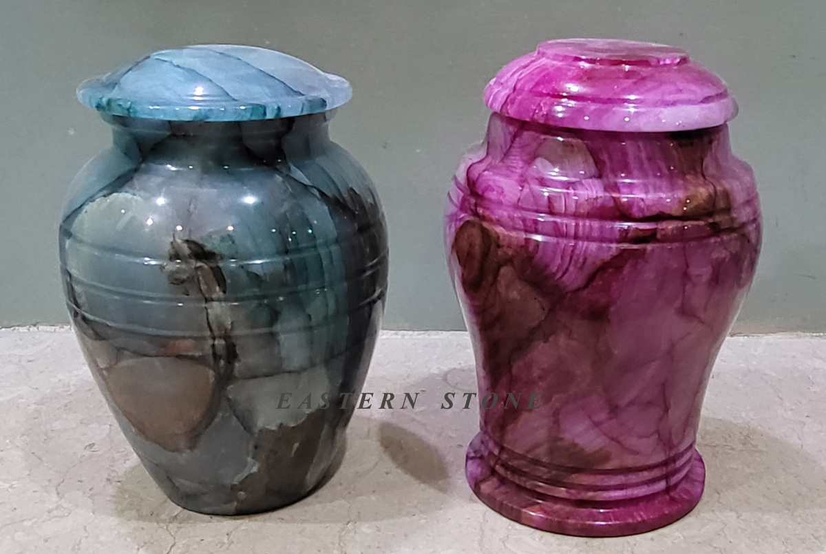 HAND CRAFTED ONYX STONE COLORED CREMATION URNS - EASTERN STONE ...