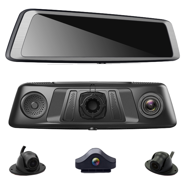 360 Degree HD 1080P 10" Screen Car Rear View Mirror Monitor Dash Cam 4