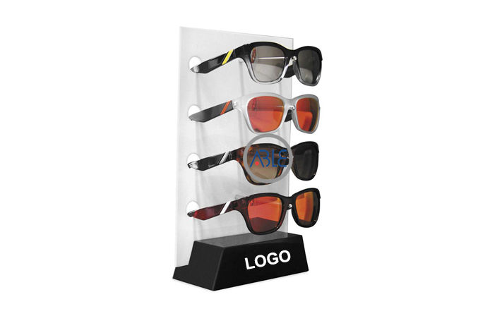 Custom Design Acrylic Sunglasses Display Rack Countertop Style