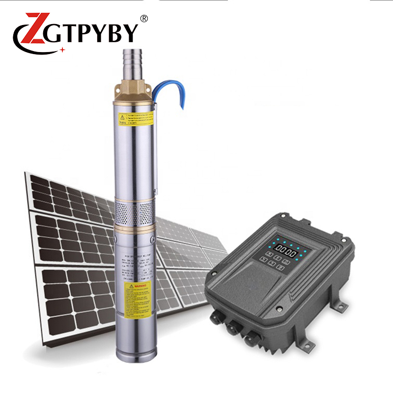 High Pressure Dc Solar Water Pumps Dc Deep Well Submersible Pump Kit Hangzhou Qinjie 6480