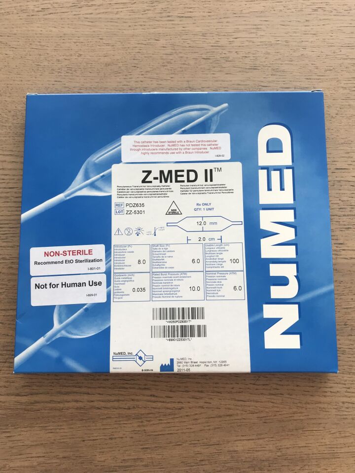 NUMED PDZ635 Z-MED II Percutaneous Transluminal Valvuloplasty Catheter ...