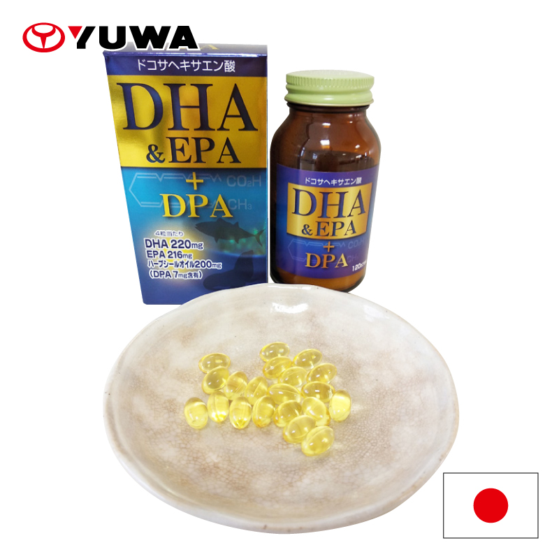 DHA & EPA + DPA 120 Capsules - Yuwa Co., Ltd.