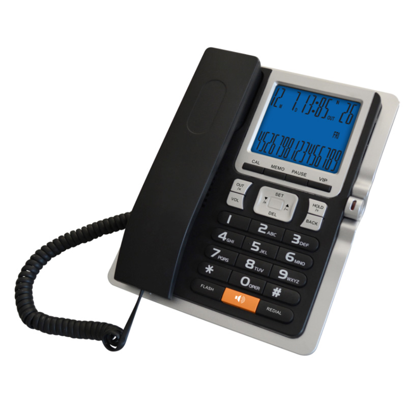 Desk Phone Cord Telephone With Large LCD Screen - Shenzhen East Line ...