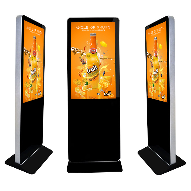 55 Floor Standing Vertical Tv Touch Screen Kiosk 4k Indoor Advertising ...