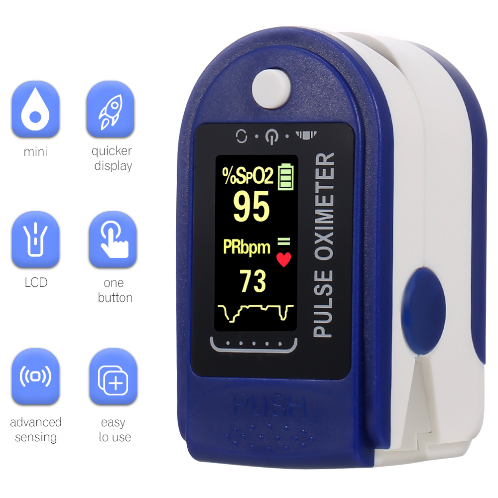 RX08 Fingertip Pulse Oximeter Blood Pressure Oximetry Heart Rate ...