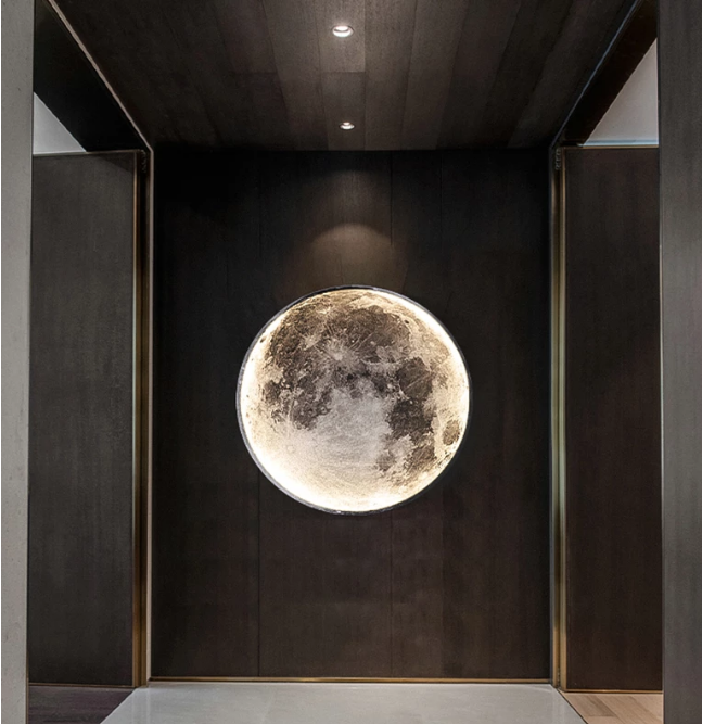 Moon Wall Lamp Modern Led Lights R Atmosphere Lamp Colourful Bedroom