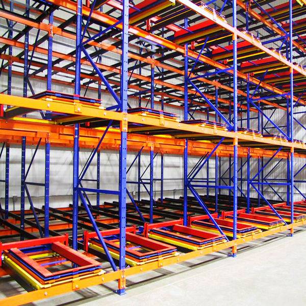 Warehouse Layout-Jracking High Density Push Back Pallet Racking System ...