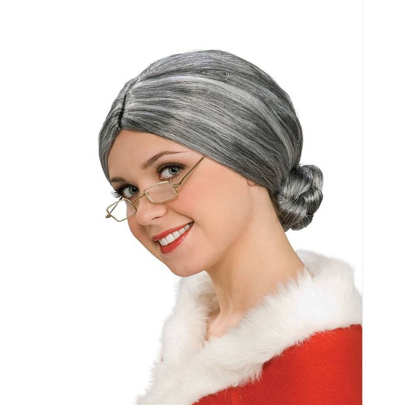 Mrs Claus Old Lady Grey Hair Costume Wig Forever Beauty Hair Products Co Ltd