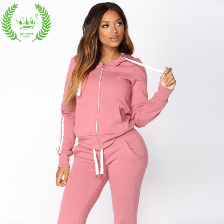 Tracksuits Tops And Pants Sets Jogging Suits /Customized Girls Sweat Suits  Women Custom Made - Austinwear
