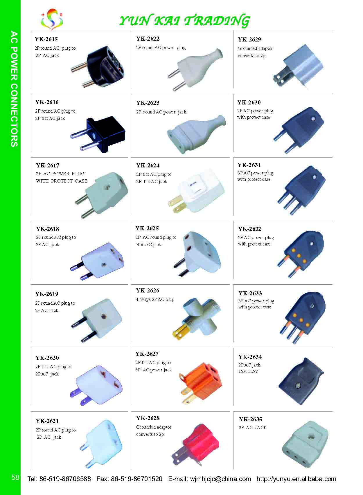 AC Power Connector - Changzhou Yunyu Electronic CO.,Ltd - ecplaza.net