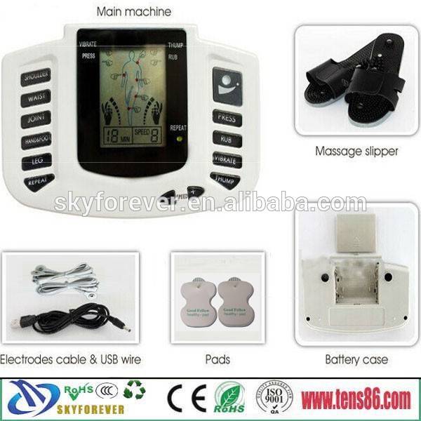 Multifunction Electric Tens Unit (TENS+EMS)/ Digital Electric Pulse Ten ...