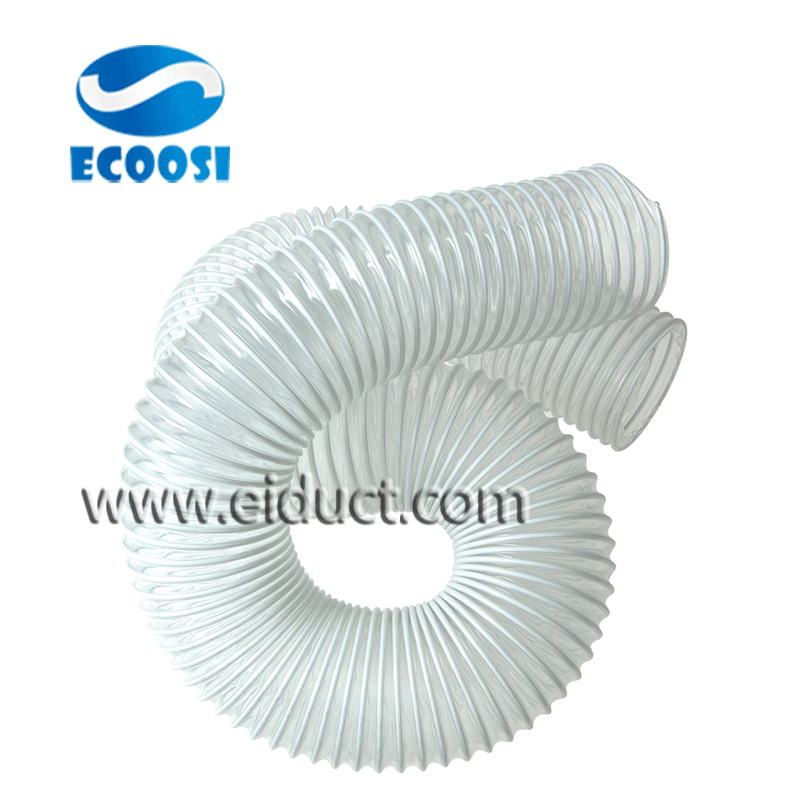 Flexible PVC Rectangular Channel 152mm x 76mm Ducting Pipe Duct Hose 