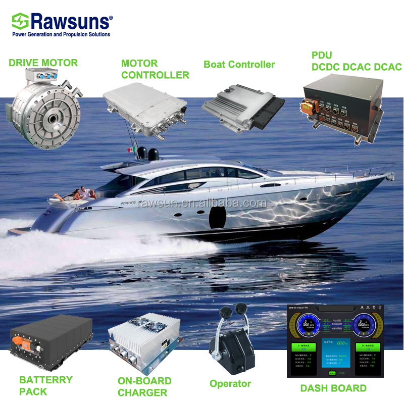 High Speed 150KW Electric Ac Motor Ev Conversion Kit For Yacht Boat